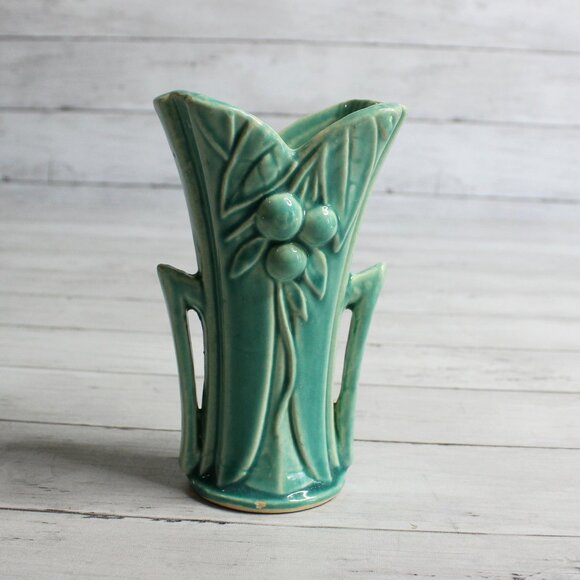 McCoy Pottery Vintage Flower Vase Mid Century - Picture 1 of 7